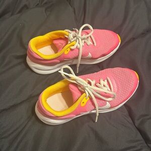 Nike Kids Sneakers in Pink and Yellow